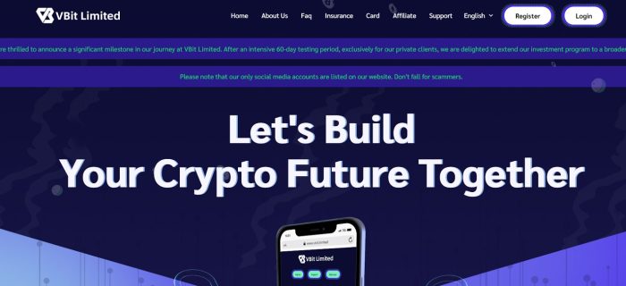 Vbit Limited (vbit.limited) лжеброкер: жертекіштердің пікірлері мен ақша қайтару