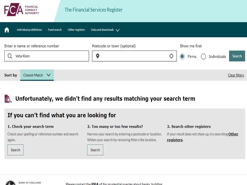 Мошенниктерге арналған брокер Veta Xiom - шолу, пікірлер, ауырым схемасы