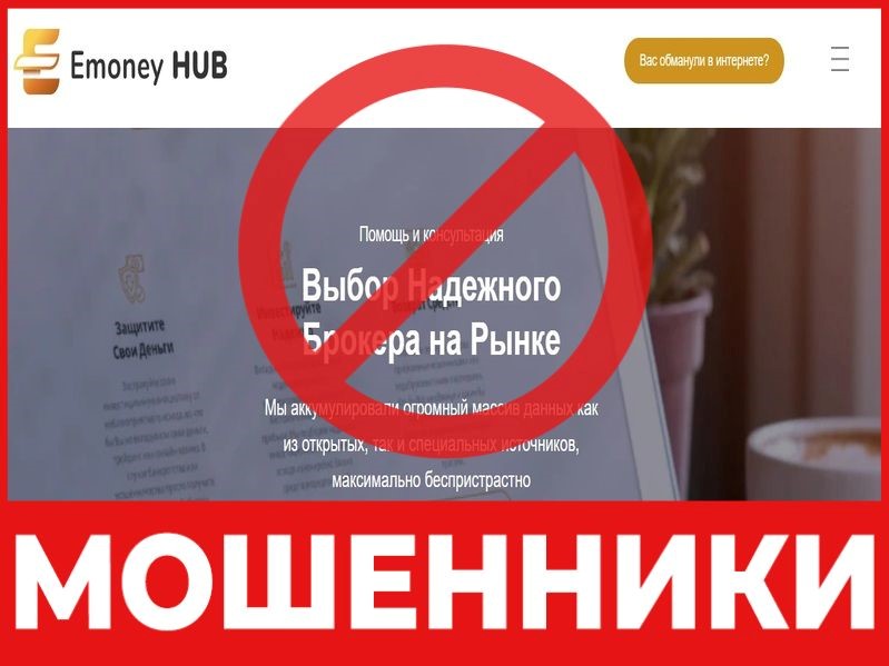Мошенниктерге арналған компания eMoneyHub - шолу, пікірлер, ауырым схемасы