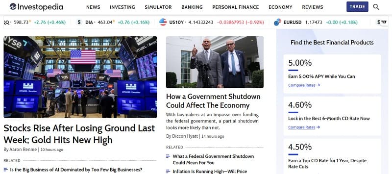 ТОП-10 трейдер мен инвесторға пайдалы сайттар