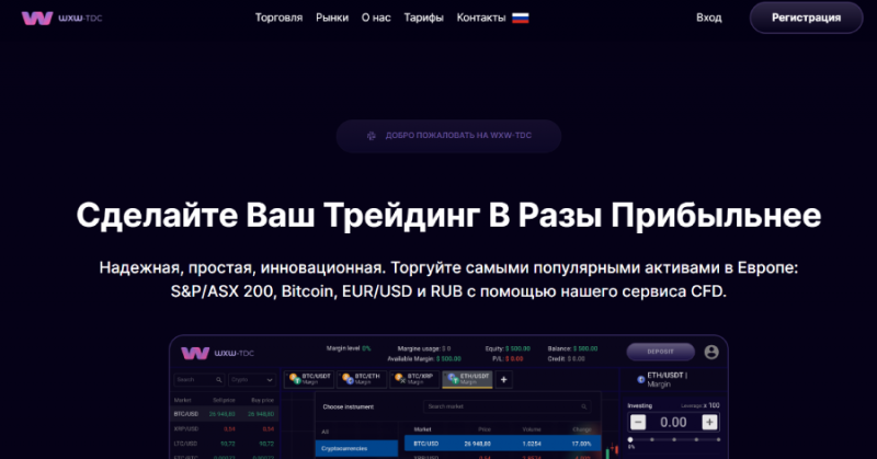 WXW-tdc (wxwtdc.com) - бірден бір лжеброкер!